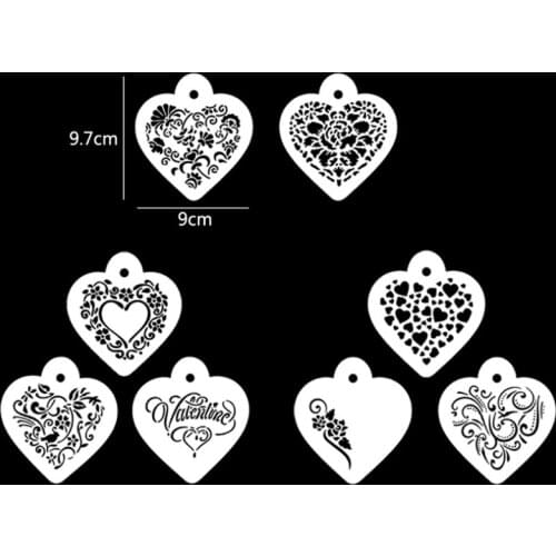 Plant Flower Coffee Stencil DIY Walls Layering Painting Template Decor Scrapbooking Embossing Supplies Reusable