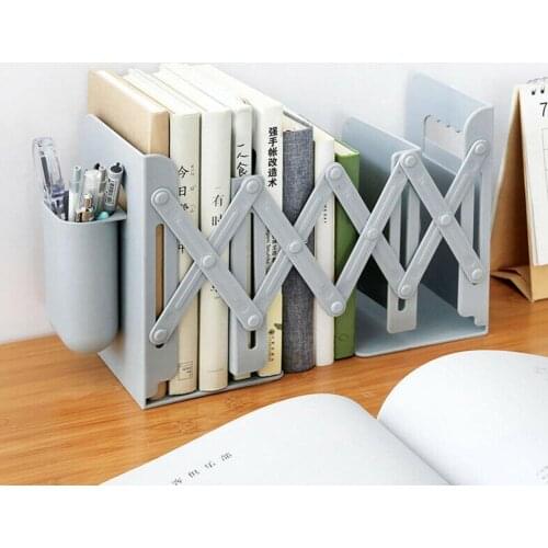 Retractable Desktop Book Organizer Storage Rack Office Accessories Document Textbook Storage Bathroom Shelf Shelf Storage R B2V1