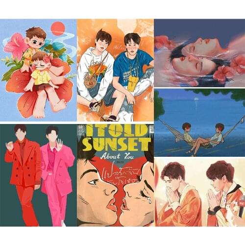 YANLIANGZUQI 5D DIY Round Diamond Embroidery Cartoon Hand-painted Character Crafts Exquisite Home Decoration Painting