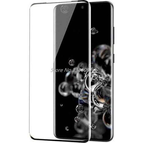 20D Curved Edge Tempered Screen Glass Case for Samsung Galaxy S20 Ultra S20 Film for Samsung S20 Plus Phone Full Protective Film
