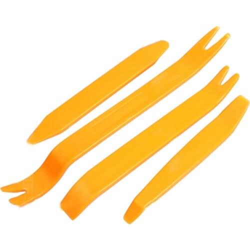 4pcs/set Plastic Auto Dismantle Tools Kit Car Radio Door Clip Panel Trim Dash Audio Removal Installer Pry Kit Refit Set
