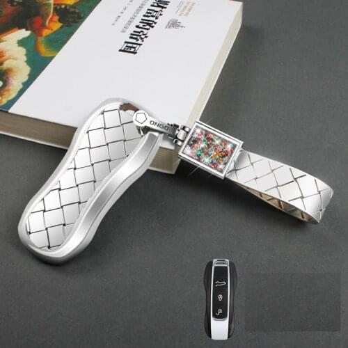 Car Key Case key Cover Crystal Styling For Porsche Panamera 2017-2019 Cayenne 2018 2019