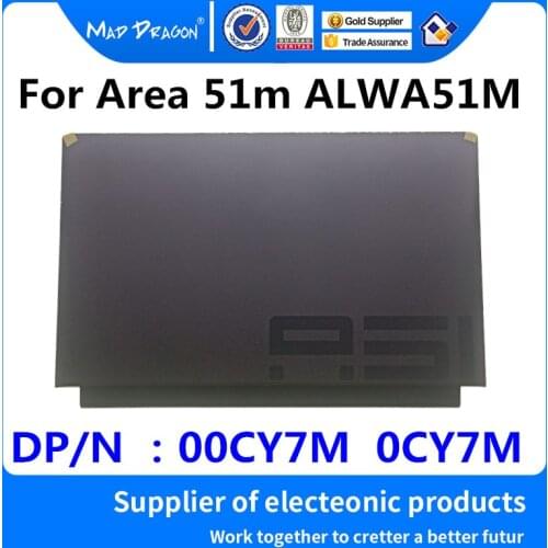 MAD DRAGON Brand laptop new original LCD Top Cover LCD Back Cover For Dell Alienware Area 51m ALWA51M Black A shell 00CY7M 0CY7M