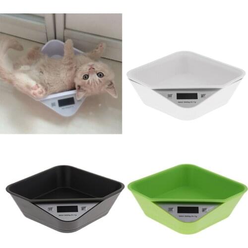 Digital Pet Scale Bowl,Multi-Function Measure Cat/Dog Weight and Feeder Measuring Bowl Electronic Pet Weighing