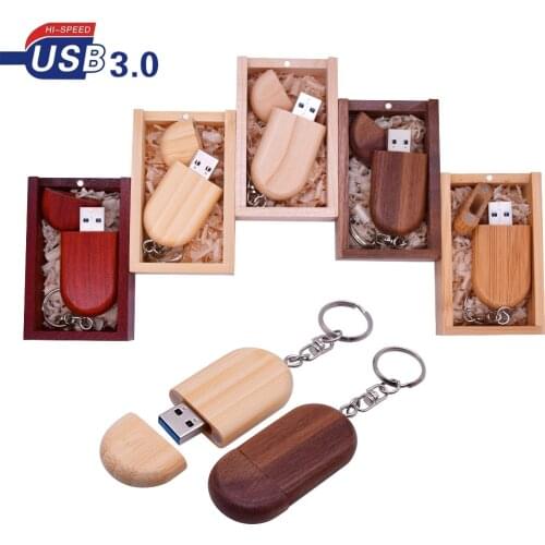 Wooden USB Flash Drive 3.0 64GB 128GB Pendrives 8GB 16GB Photo Memory Sticks for Wedding Gifts Photography(buy 10pcs Free Logo)