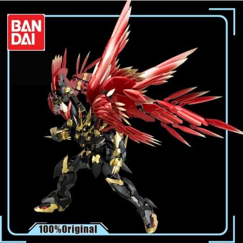 BANDAI HIRM 1/100 W-Gundam Zero Custom Lelouch Lamperouge Action Toy FiguresChildrens Gifts Assembly Model