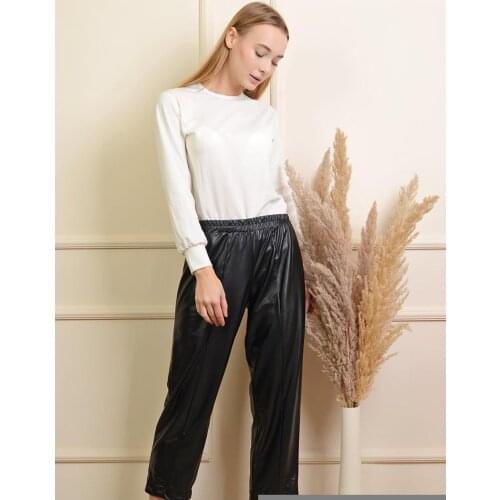 Женские кожаные брюки GoldFashion China At AliExpress