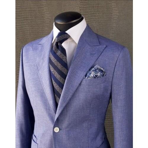 Costume Homme Fashion Design Male Wedding Prom Suit Slim Fit Tuxedo Men Formal Business Work Wear Suits 2 Pcs Set (Jacket+Pants)