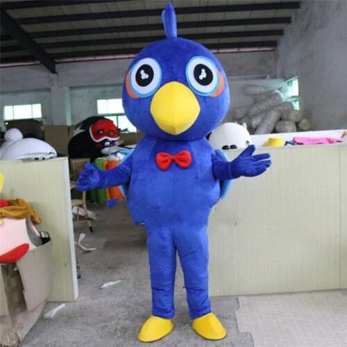 Blue Bird Mascot Costume Suit Cosplay Party Game Fancy Dress Outfit Advertising Promotion Carnival Halloween Adult Christmas New