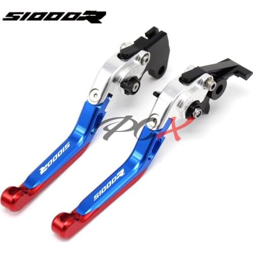 Laser Logo (S1000R)CNC Aluminum Adjustable Motorcycle Brake Clutch Levers For BMW S1000R S 1000R 2014 2015 2016 2017