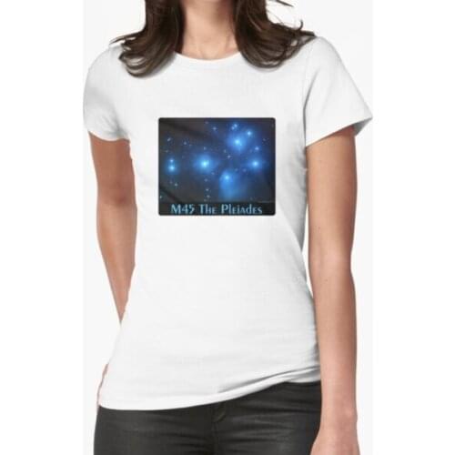M45 Pleiades Star Cluster Astronomy N T-Shirt Print Top