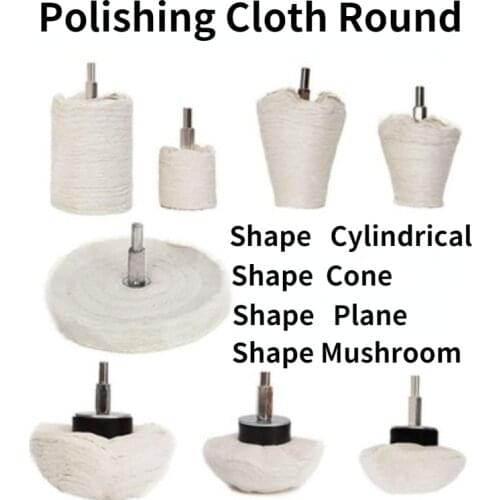 White Cloth Wheel / Polishing Cloth Round / Metal Mirror Polishing Cloth Round / Pure Cotton Cloth Wheel
