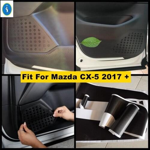 Interior Refit Car Inner Door Scratchproof Anti Kick Pad Film Protective Stickers Cover Trim Fit For Mazda CX-5 CX5 2017 - 2021