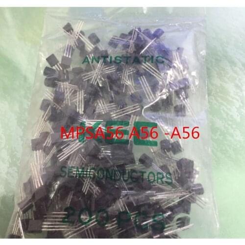 10PCS New and original MPSA56 A56 -A56 TO-92
