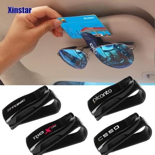 Plastic car glass clip car storage sunshade sticker for KIA rio x-line stonic ceed Picanto