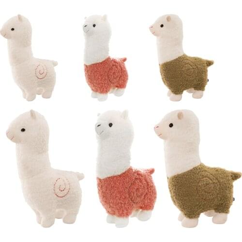 Animal Llama Alpaca Plush Toy Doll Kawaii Cushion Decoration Comfortable Pillow Stuffed for Bedroom