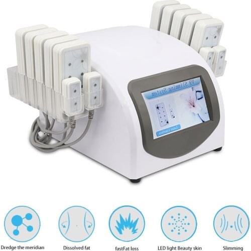 Portable Home Lipolaser Professional Slimming Machine 10 largepads 4 smallpad Lipo Laser Beauty Equipment Device for Weight Loss