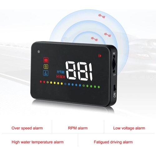 HUD A200 A500 hud car universal head up display speedometer obd2 temperature water Projection on the windshield for car hud 2019