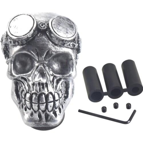 YOMI Skull Shape Head shift knob Car Accessories Decoration Car Manual Gear Stick Shifter Lever Knob gear shift knob