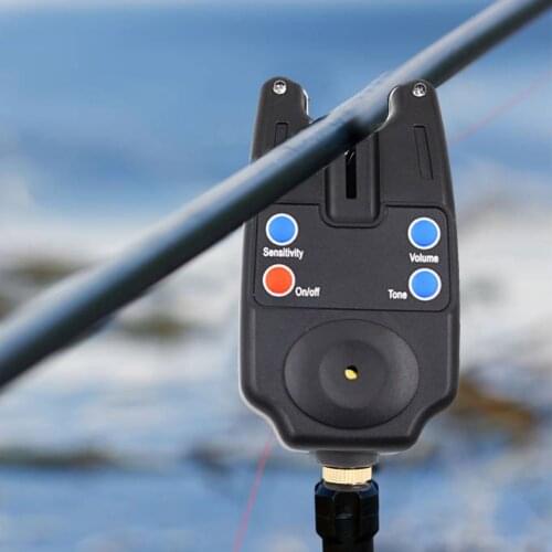 Night Fishing Strike Alert LED Luminous Alarm Fishing Rod Warning Light Fishing Tools Bite Fish Alarm Waterproof Bait Reminder