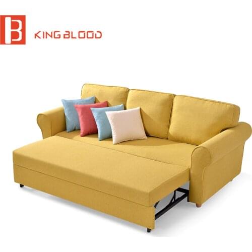 Modern design pull out metal sofa cum bed