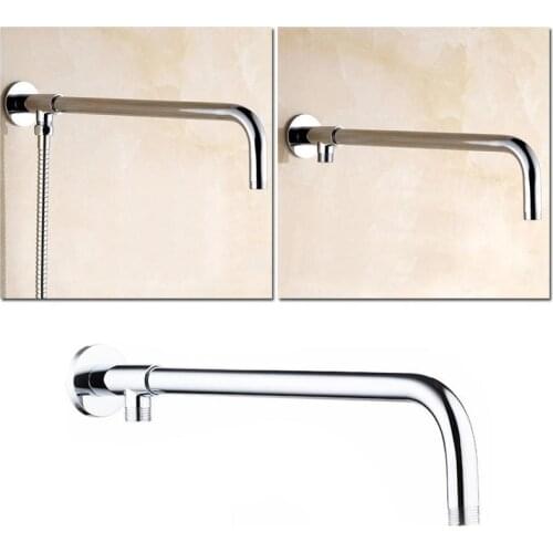 1 Pcs Stainless Steel Shower Arm Wall Mounted Shower Arm Bracket Extension Tube Kit Bathroom Accessories