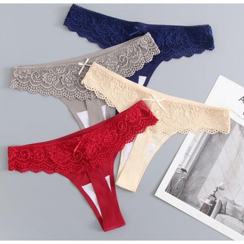 3PCS Panties Woman Underwear Sexy Seamless Sports Female T-back G-string Thongs For Women Underwear Lace Seamless Female Panties
