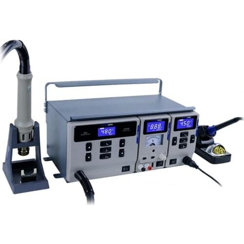 Three-in-one welding set hot air gun digital display dormant temperature MS300 air gun soldering station mobile phone repair