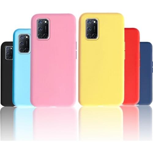 Liquid Silicone Thin Soft Cover For Oppo A12 A12e A92 A91 A72 A52 A92S A59 A37 A53 A71 A73 A91 A15 Shockproof Phone Case Coque