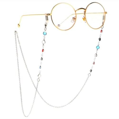 1PC Eyeglasses Rope Strap Rhinestone Beads Neck Cord Anti Slip Eyeglass Chains Sunglasses String Sports Glasses Accessories