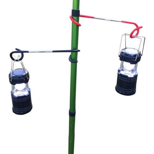 2pcs Multifunctional Outdoor Steam Lamp Hook Universal Hook Spiral Hanger Lamp Stand Lamp Double-sided Hanging S hook