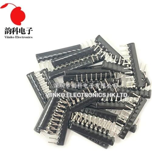 200pcs DIP exclusion Network Resistor array 10pin 1K 2.2K 3.3K 4.7K 5.1K 10K 47K 100K ohm