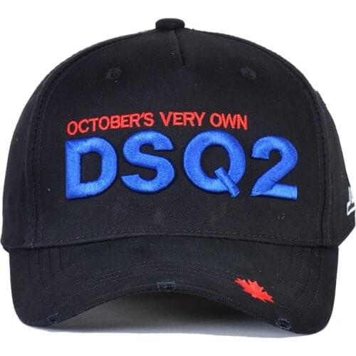 2021 Italy DSQ2 brand Baseball Caps hat black men Baseball Caps cotton unisex Adjustable Baseball Caps letter blue cap D106