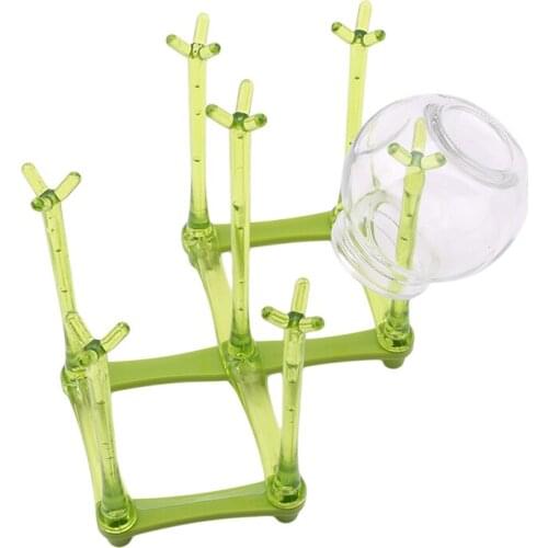 3 Colors Baby Bottle Cups Dryer Baby Bottle Drying Racks Infant Feeding Shelf Pp Healthy Bottle Drainer Pacifier Holder