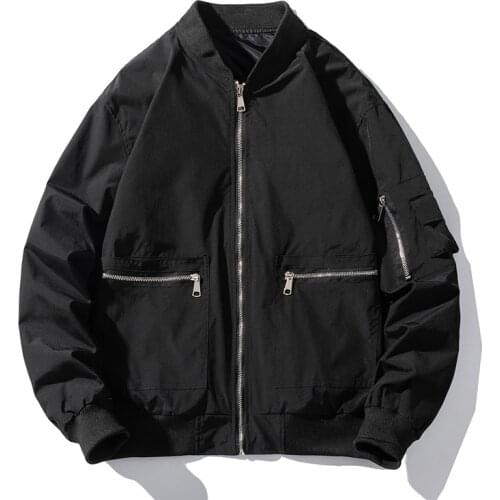 Mens New Fashion Bomber Jacket Male Hot Sale Sport Outerwear Men Harajuku Windbreaker Oversize Baseball Coats Brand Clothing