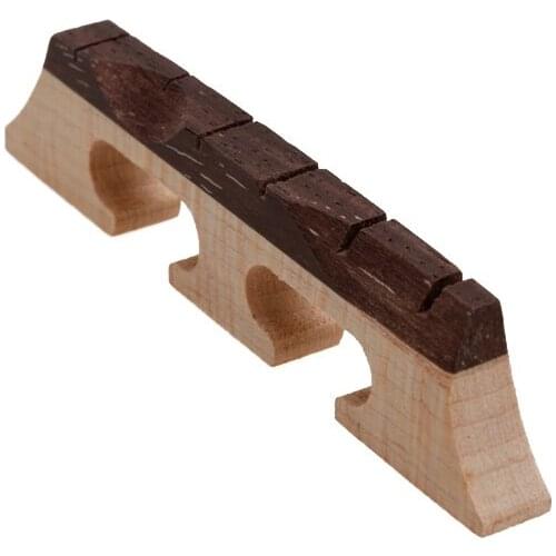 Piece Of Maple And Rosewood Bridge For 6 String Banjo Parts 21/32 Inch