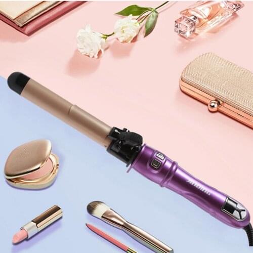 Pro Electric 28MM Hair Iron Wave Fast Heating Curl Wand Salon Tool US Plug