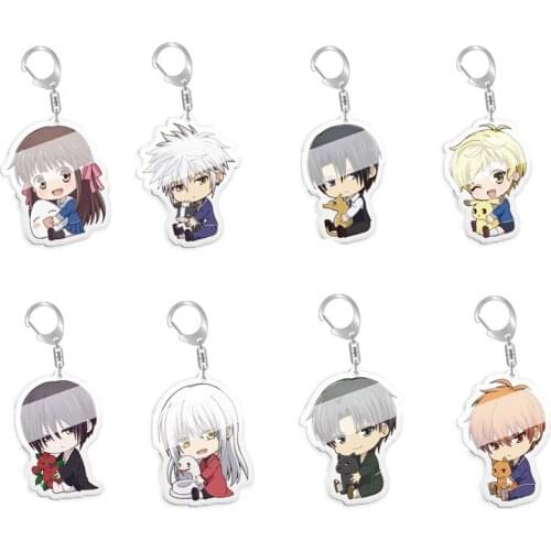 Fruits Basket Honda Tooru Soma Kyo Soma Yuki Acrylic Pendant Keychain Keyring Figure Toy Gifts Cosplay