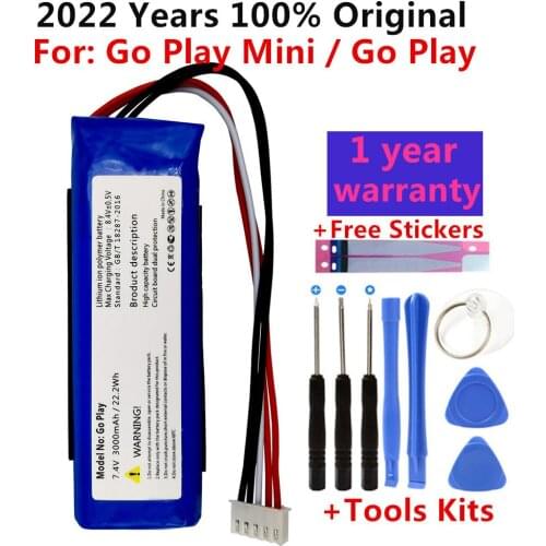 GSP1029102 01 Top Brand 100% New 3000mAh Battery for Harman Kardon Go Play Mini / Go Play Speaker Batteries + free gfit