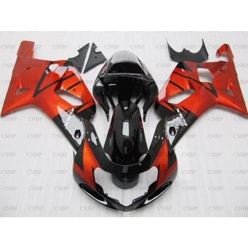 GSXR 600 750 1000 2000 - 2003 K12 Abs Fairing GSXR600 GSXR750 GSXR1000 01 00 03 02 Black Red Full Body Kits