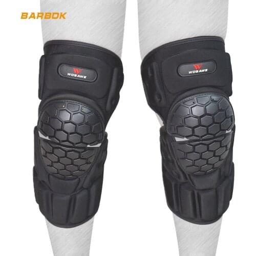WOSAWE MTB Motorcycle Knee Pads Protector Snowboard Roller Riding Brace Guard Protective Gear Motocross Kneepads Set
