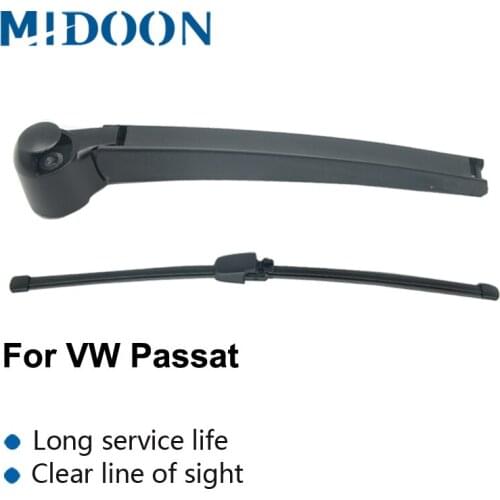 MIDOON Wiper 11" Rear Wiper Blade & Arm Set Kit Fit For VW Passat B5 Variant 1997-2005 Windshield Windscreen Rear Window