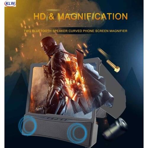 L10 universal 10 inch bluetooth speaker Mobile Phone Screen Magnifier 3D HD Video Amplifier Smartphone Stand for Android Ios