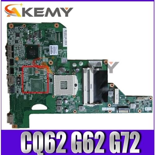 AKemy laptop Motherboard For HP Pavilion CQ62 G62 G72 01013Y000-600-G 615849-001 615849-501 HM55 Mainboard