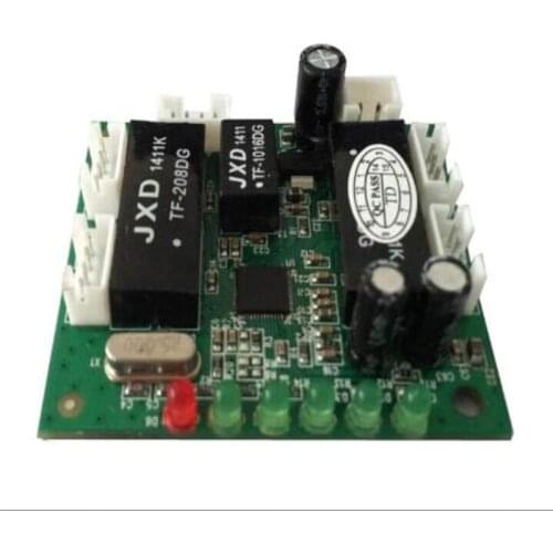 Mini design ethernet switch circuit board for ethernet switch module 10/100mbps 5 port PCBA board