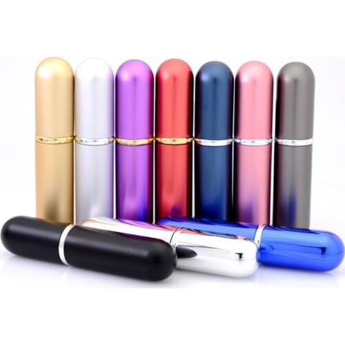5ml Refillable Portable Mini Perfume Bottle &Traveler Aluminum Spray Atomizer Empty Parfume Bottle Free Shipping
