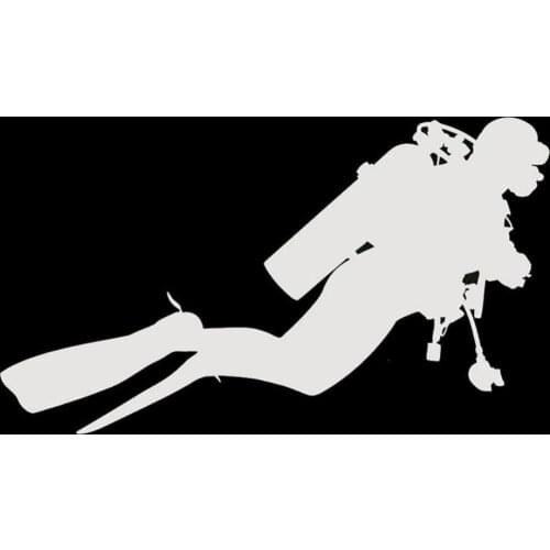 Fashion Underwater Diver Reflective Car Vehicle Body Window Decals Sticker Decor Waterproof Car Styling Sticker