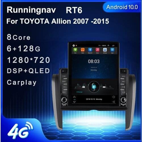 9.7" Android 10.1 For TOYOTA Allion 2007 -2015 Tesla Type Car Radio Multimedia Video Player Navigation GPS RDS no dvd
