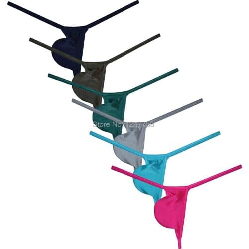 Mens Shiny Nylon Jockstrap Low Rise Tangas Tongs Mankini Sexy Gay Underwear Pouch Thong Swim Shorts