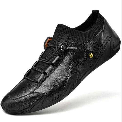 Men Shoes Casual Leather Handmade Men Sneakers Breathable Driving Shoes Designer Mens Loafers Fashion Moccasins Zapatos Hombre